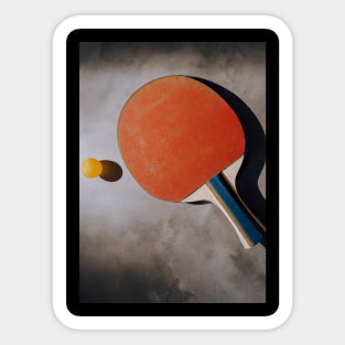 Table Tennis Racket Sticker